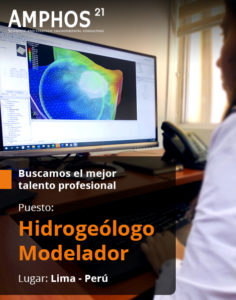 Lee más sobre el artículo Amphos 21 se encuentra en la búsqueda de profesionales para el puesto de hidrogeólogo modelador